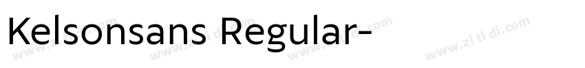 Kelsonsans Regular字体转换